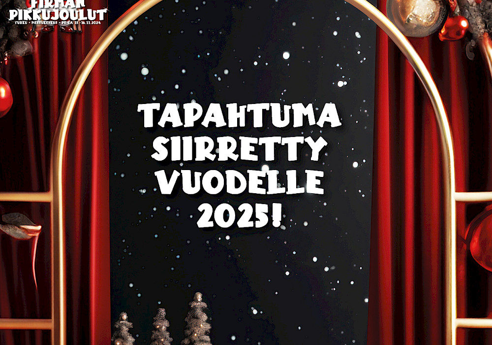 Koko kansan Firman Pikkujoulut -tapahtuma siirretty vuodelle 2025!